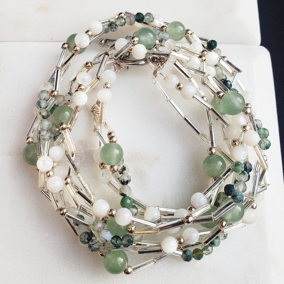 nwt 925 solid sterling silver BRAIDED NECKLACE 17 INCH - Picture 1 of 4